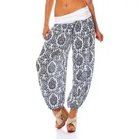 malito more than fashion Haremshose malito Damen Pumphose mit Yoga Muster, Haremshose zum Tanzen, Aladin im sommerlichen Design Einheitsgröße