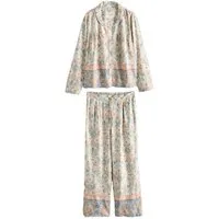 LAURA ASHLEY Pyjama Laura Ashley geknöpfter Semington Schlafanzug (2 tlg)