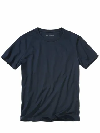 Mey & Edlich Herren Glanzleistung-Shirt Blau 100 % Baumwolle
