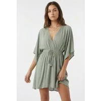 O'Neill Strandkleid ESSENTIALS TOKEENA COVER UP mit Kordelzug mit Quasten, aus Viskose, lockerer Schnitt