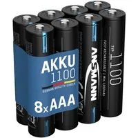 ANSMANN AG Akku Micro AAA 1050 mAh 1,2V Ni-MH, 8 Stück Akku 1050 mAh (1.2 V)