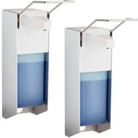 relaxdays Desinfektionsmittelspender Desinfektionsspender 1000 ml 2er Set, (2er Set)