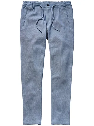 Mey & Edlich Herren Frische Jerseyanzughose Blau 51 % Polyester, 49 % Baumwolle