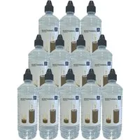 Monster24 Bioethanol Flüssiges Bio-Ethanol 96,6% Reinheit Tischkamin Tischfeuer Standkamin, (12 x 1 Liter)