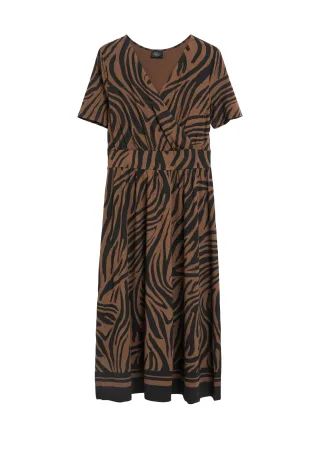 s.Oliver BLACK LABEL - Kleid schwarz/braun - Gr. - 44