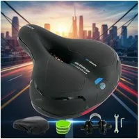 Mucola Fahrradsattel Fahrradsattel Ergonomischer Gel Memory-Schaum Citybike Mountainbike (Stück, mit Sattelbezug), Atmungsaktiv