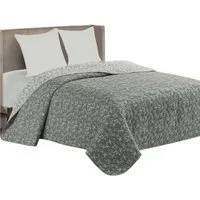 Delindo Lifestyle Tagesdecke Ornamente, Bettüberwurf für Doppelbett, gesteppt, 220x240 cm