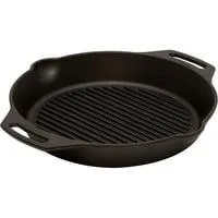 Grill-Feuerpfanne gp30h, mit 2 Henkeln schwarz, Ø 30cm