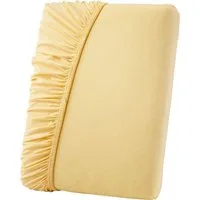 Primbausch Spannbettlaken, Jersey, Gummizug: rundum, Fein-Jersey Spannleintuch aus 100% Baumwolle