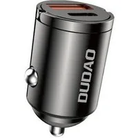 Dudao Dudao R3MAX 48W QC PD Mini-Autoladegerät - Schwarz USB-Ladegerät (3000 mA, Einzelgerät, Einzelgerät, Power Delivery (PD), Quick Charge (QC), Kompakte Bauform)