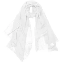 dy_mode Modeschal Damen Schal in Unifarben Halstuch Schultertuch Weicher Stoff, feine Fransen