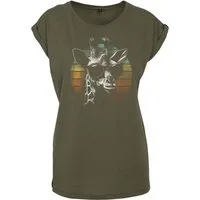Youth Designz Print-Shirt "Retro Giraffe" Damen T-Shirt als Statement oder Geschenk Frauen Motiv mit stylischen Retro Aufdruck für Frauen