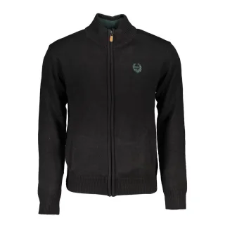 Gianmarco Venturi schwarzer Baumwoll-Cardigan für Herren
