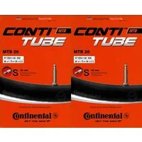 CONTINENTAL Fahrradschlauch 2x Continental MTB 26 Schlauch 26 Zoll SV (47/62-559) SV 42mm, 1,75, 1,95, 2,00, 2,10, 2,125, 1,80, 2,30, 2,20, 2,40, 2,50, 2,25, 1,90, (2-St)