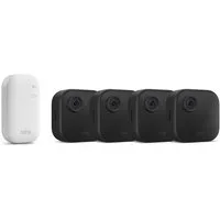 blink IP-Überwachungskamera Kamera Outdoor 4 Sicherheitskamera 4-Kamera-System Überwachungskamera (Innenbereich, Außenbereich, Set, inkl. Sync Modul Core, integriertes Mikrofon)