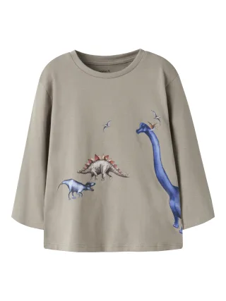 NAME IT - NMMBART LS NREG TOP BOX Vintage Khaki - Gr. - 92