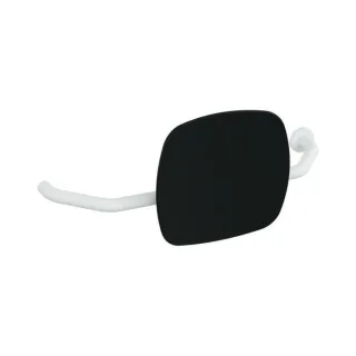 Hewi 801 Rückenstütze 801.51B9273R98 Wandabstand 230mm, rechts, matt, Lehne tiefschwarz, signalweiß