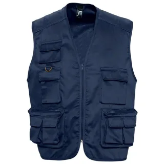 SOLS Wild Unisex Weste mit durchgehendem Reißverschluss Bodywarmer Jacke (Navy)