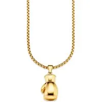 Bruno Banani Kette mit Anhänger Schmuck Geschenk Halskette Box-Handschuh Venezianerkette