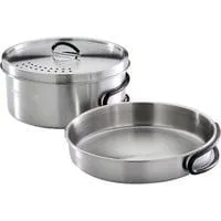 Topf-Set Trekking Kit, 3-teilig edelstahl, 1 Topf + 1 Deckel + 1 Pfanne