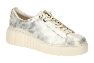 Paul Green Damen Sneaker 5418-06 PG 5418 Grau Mineral Keilabsatz Gummisohle F...
