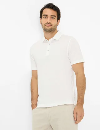 Brax Herren Polo Style PEPE offwhite, cremeweiß, Gr. L