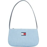 Tommy Jeans Umhängetasche TJW ESS MUST SHOULDER BAG DENIM, Damen Henkeltasche, Schultertasche, Mini Bag im Jeanslook