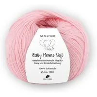 Pro Lana Baby Merino soft Häkelwolle, 100 m (Baby Merino Soft Wolle, zartes Gefühl auf der Babyhaut), 25 g
