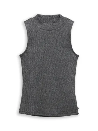 Denim Tom Tailor - Slim Fit Top mit Glitzer-Effekt black glitter - Gr. - S