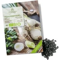 Growgreens Gemüsesamen BIO Frühlingszwiebel Samen (Weißer Lissabonner) - Saatgut (75 Korn), Gemüse