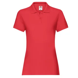 Fruit of the Loom - "Premium" Poloshirt für Damen (Rot)