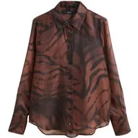 Next Langarmhemd Bluse mit langen transparenten Ärmeln (1-tlg)
