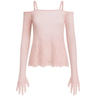 Puma x Rihanna Fenty Ball Mesh Schnür-Top für Damen in Pink