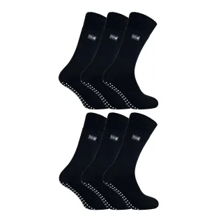 6 Paar Herren Thermo-Innenschuhe Socken mit Noppen