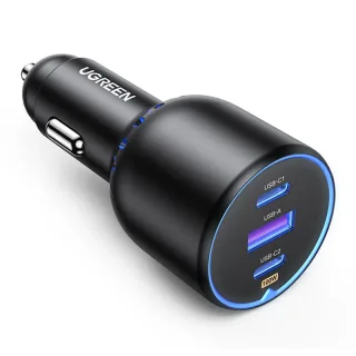 UGREEN CD293 PD130W 3-Port USB PD Charger USB-A+2USB-C PD3.0 QC3.0 Support AFC FCP APPLE5V2.4A BC1.2 Fast Charging for i