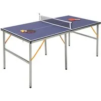 COSTWAY Mini-Tischtennisplatte, mit Netz, 2 Schlägern & 3 Bällen, klappbar