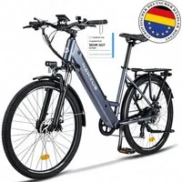 Vankel E-Bike Cityrad Herren Elektrofahrrad 468WH mit App-Steuerung cityrad Damen 13AH 60Nm, Kettenschaltung, Heckmotor, 468 Wh, EABS-Bremssystem E-bikes mit IPX6 Motor Farbdisplay und hoher Traglast