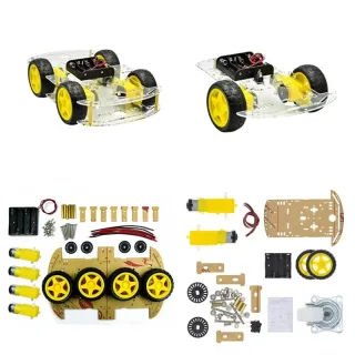 DIY Smart Car Kit Four-Wheel Two-Wheel L298N Driver Module Tracking Bluetooth Capacitive Sensor 4 Channel Relay for Ardu