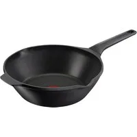 Tefal Wok Robusto, Aluminium (1-tlg), Aluguss, Antihaftversiegelung, Thermo-Signal, alle Herdarten,Induktion