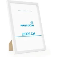 PHOTOLINI Bilderrahmen modern mit bruchsicherem Acrylglas, Holz MDF für Fotos & Poster, für 1 Bilder (1 Einzelrahmen), Posterrahmen 20x25 cm zum Aufhängen & Aufstellen