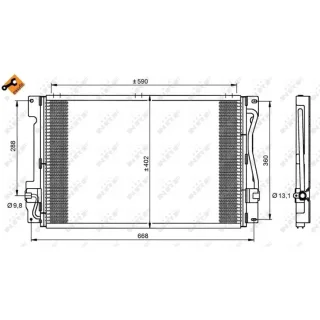 NRF Klimakondensator Volvo 850 C70 S70 V70