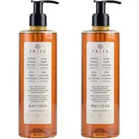 PRIJA Flüssigseife PRIJA vitalisierend mit Ginseng 380ml Hotelseife Seife, 2-tlg.