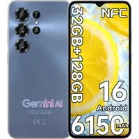 DOOGEE NOTE 56X Pro 32GB RAM+128GB ROM Handy Ohne Vertrag Android 16 Smartphone (16,66 cm/6.56 Zoll, 128 GB Speicherplatz, 13 MP Kamera, 6,56'' HD+ Display, 6150mAh, Gemini AI, NFC, GPS, 4G Dual SIM)