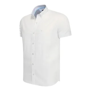 Cappuccino Italia Overhemden Toscana Stretch Weiß