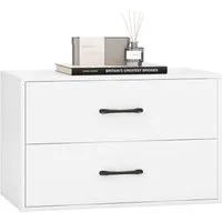 KOMFOTTEU Kommode, Mehrzweck-Würfelschrank mit Kippsicherung & Griff
