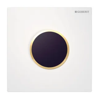 Geberit Abdeckpl. HyTronic UR Sigma10 241925KK1 für UR- Strg. ab 2009, weiß/gold