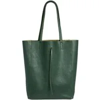 Caspar Schultertasche - Großer Damen Leder Shopper Tasche - CLASSIC LINE - Modell No.780, elegant, robust & unempfindlich - 100% Echtleder - Handmade in Italy