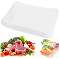 BlingBin Vakuumierbeutel 100PCS Vakuumbeutel für Lebensmittel-15x25/20x25/25x35/28x40cm, Vakuumierfolie zur Aufbewahrung von Lebensmitteln für alle Vakuumierer
