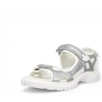 Ecco Offroad 3S Reflective weiss/silber Damen Sandale