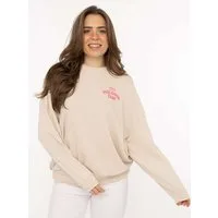Zwillingsherz Sweatshirt "Feel Good Club" Rundhals, kleine Stickerei vorne